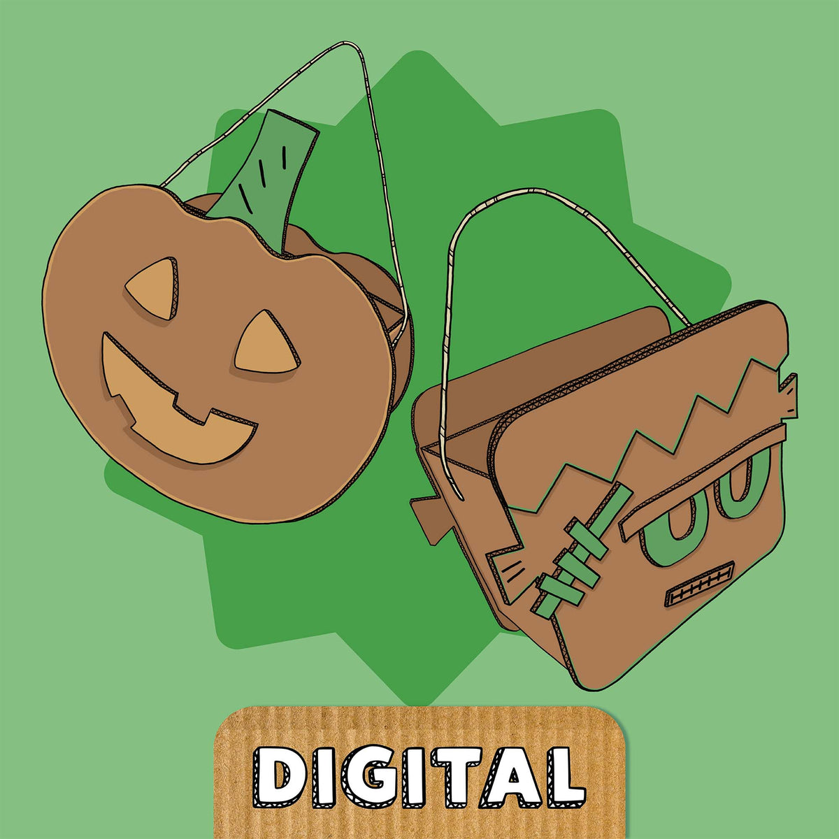 Digital Project Download: Halloween Candy Bucket