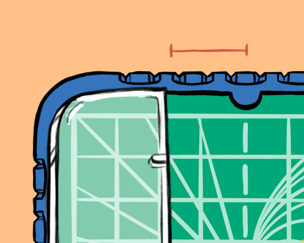 2. Slide into position