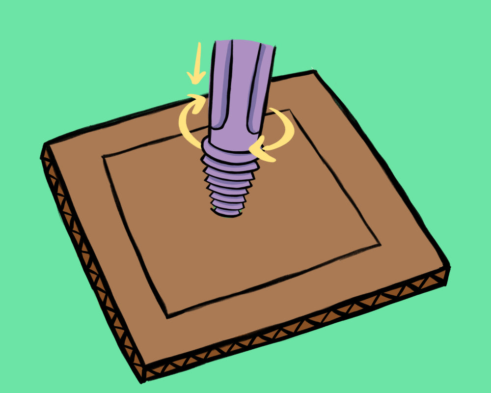 2. Drill a hole