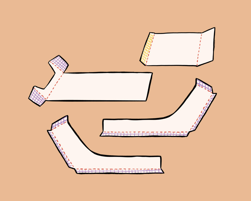 1.  Grab parts D,E,F, and H