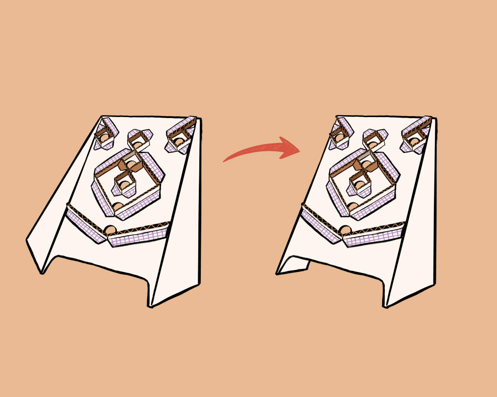 7.  Fold target board