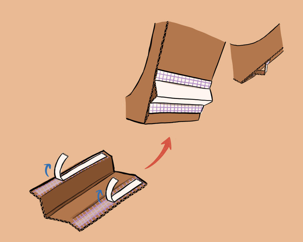 3.  Attach part I on the base