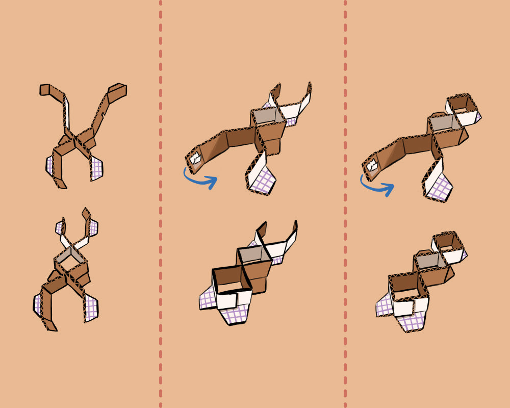 2. Assemble parts S and U
