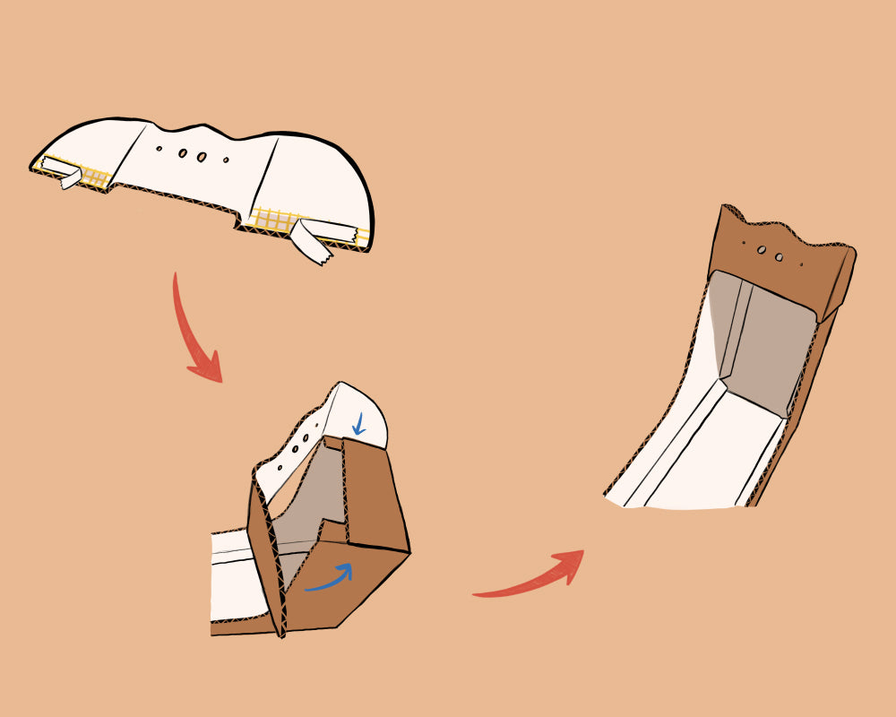 2.  Attach part G to housing