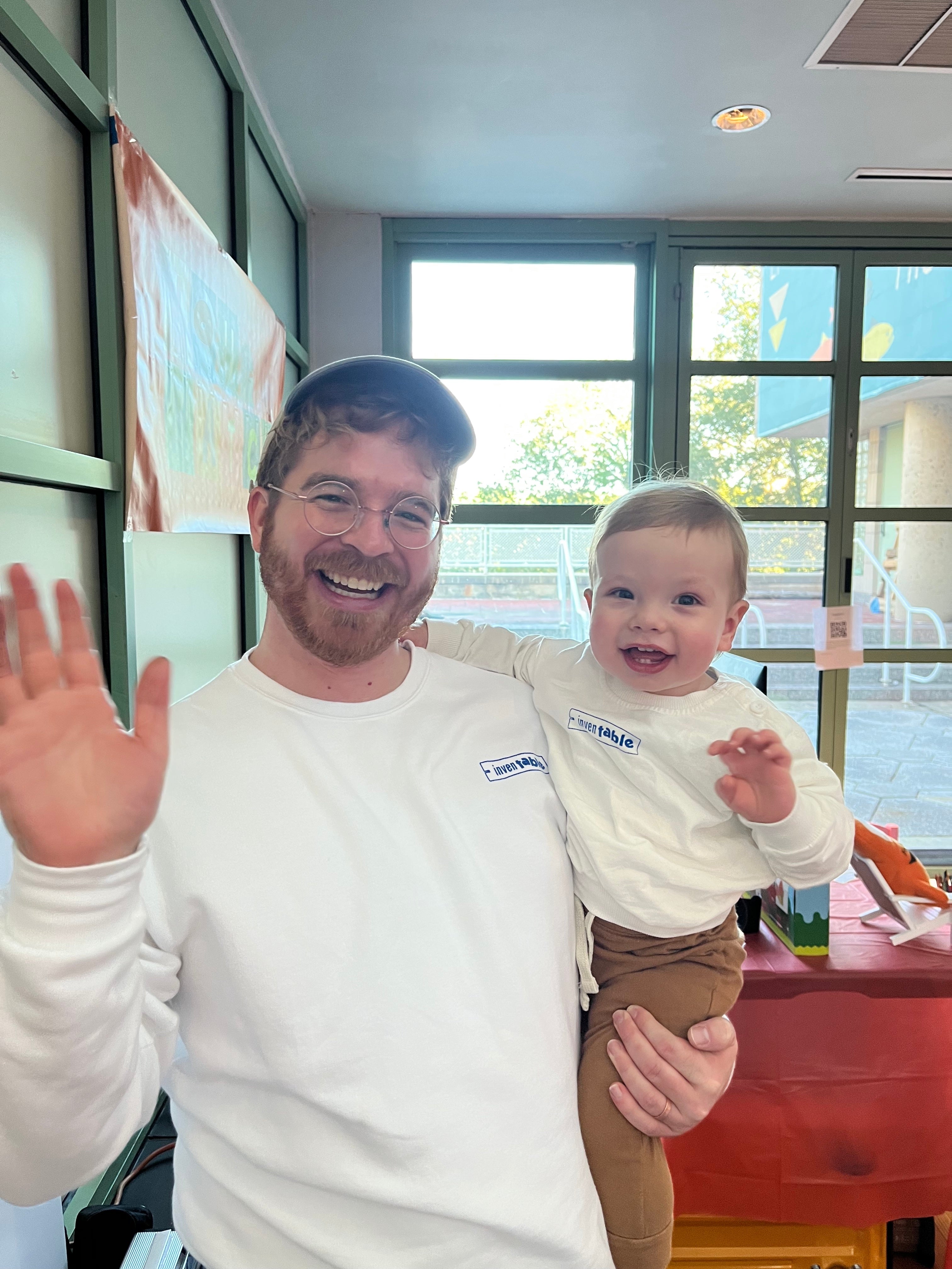 Max,a co-founder of ChompShop, and his son Milo representing ChompShop and demo-ing the ChompSaw at the Philadelphia Maker Faire.